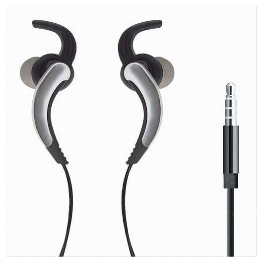 Auricolari Con Cavo 1.2mt Cuffie Aux3.5mm Orecchio Microfono Smartphone Au-6t007         