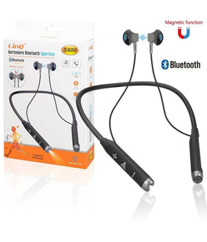 Auricolari Cuffie Magnetici Bluetooth A Collo Con Torcia Led Sport Smartphone S800         