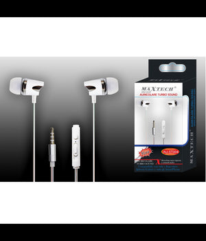 Auricolari Cuffie Musica Con Filo Microfono Per Cellulari Smartphone Maxtech Au-5t004         