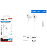 Auricolari In-ear Cuffie Aux 3.5mm Cavo Alta Velocità  1.2mt Smartphone Au-2t005         