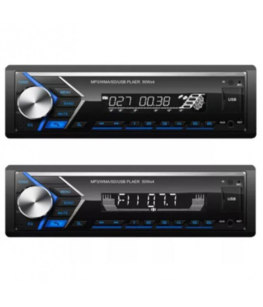 Autoradio Bluetooth Radio Usb Sd Musica Per Auto Display Lcd Telecomando 3257         