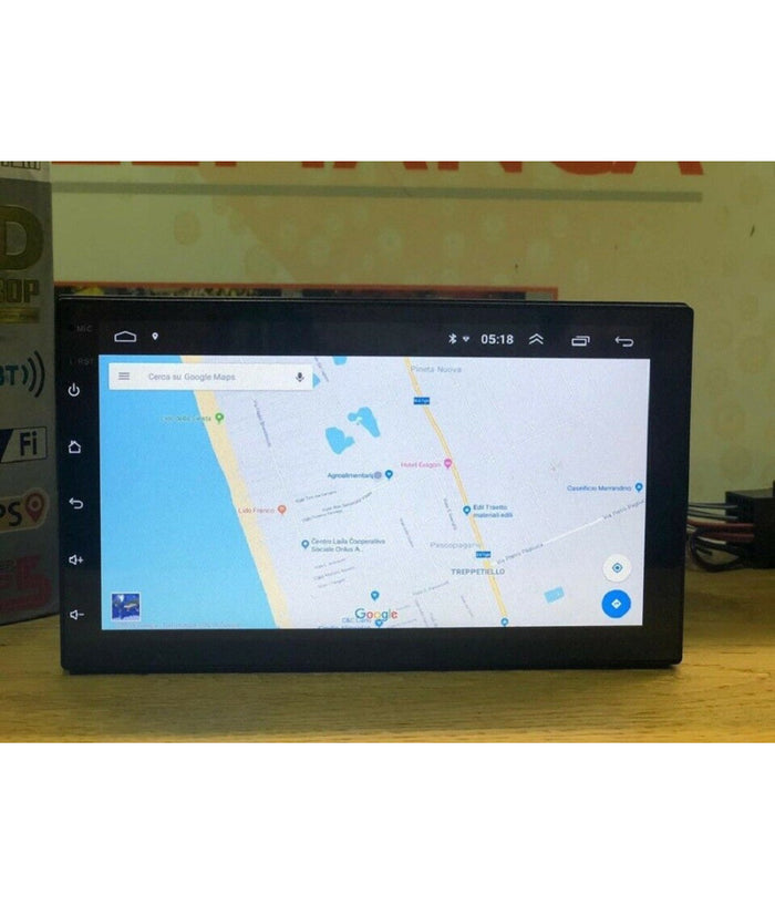 Autoradio Doppio Din Android 8.1 Navigatore Gps Mirror Link Bluetooth Stereo         