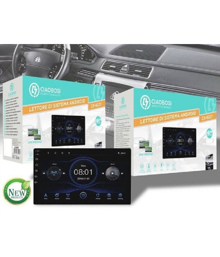 Autoradio Sintolettore Con Monitor 9â€³ Hd Lettore Sistema Android 50wx4 Cx-8221         