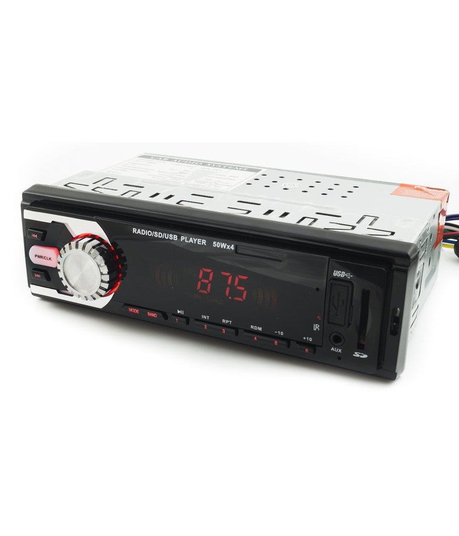 Autoradio Stereo Auto Camper Radio Fm Mp3 Usb Slot Sd Aux 50wx4 4104         