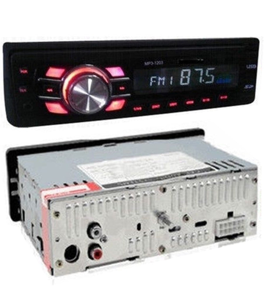 Autoradio Stereo Per Auto Lettore Mp3 Usb Sd Aux Con Frontalino Estraibile 1203         