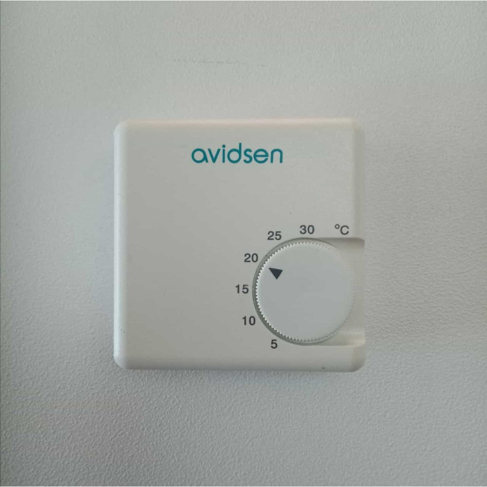 Avidsen termostato ambiente analogico colore bianco senza interruttore