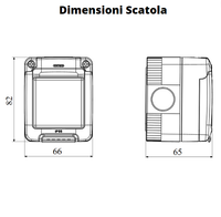 Gewiss scatola parete grigia ip55 stagna 2 posto gw27042