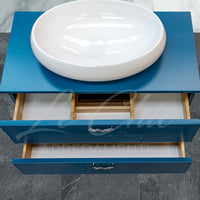 Mobile bagno moderno blu - 90 CM