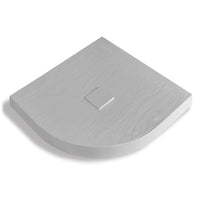 Piatto doccia mineral marmo resina curvo antiscivolo h4 cm *** misure l80 x p80 x h4 cm, tinta bianco, confezione 1