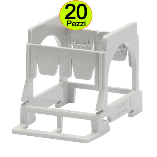 Supporti per montaggio componenti gewiss gw 26 410 pezzi 20 serie system guida din 2 posti 3 moduli