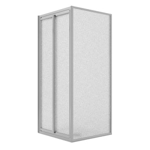 Box Doccia Angolare 70x80CM H185 Cristallo Stampato C Fisso+Saloon 2 Ante Battente 70 mod. Clint