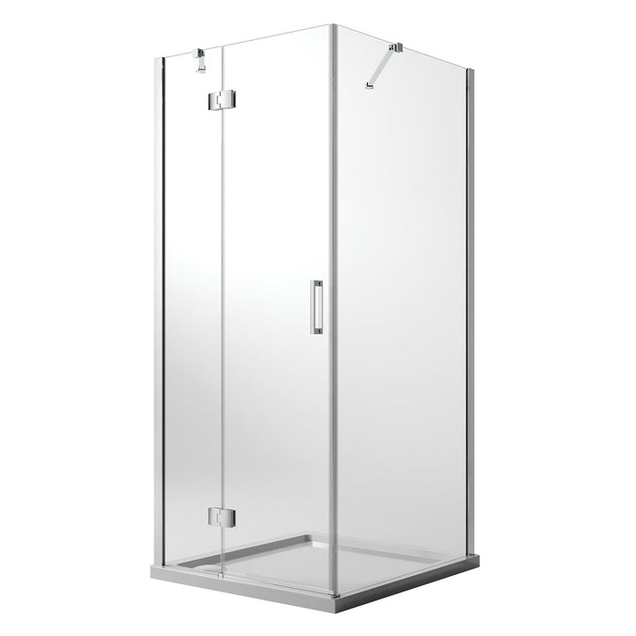 Box Doccia 90x75 CM H190 Trasparente con Easyclean mod. Flip Anta + Fisso