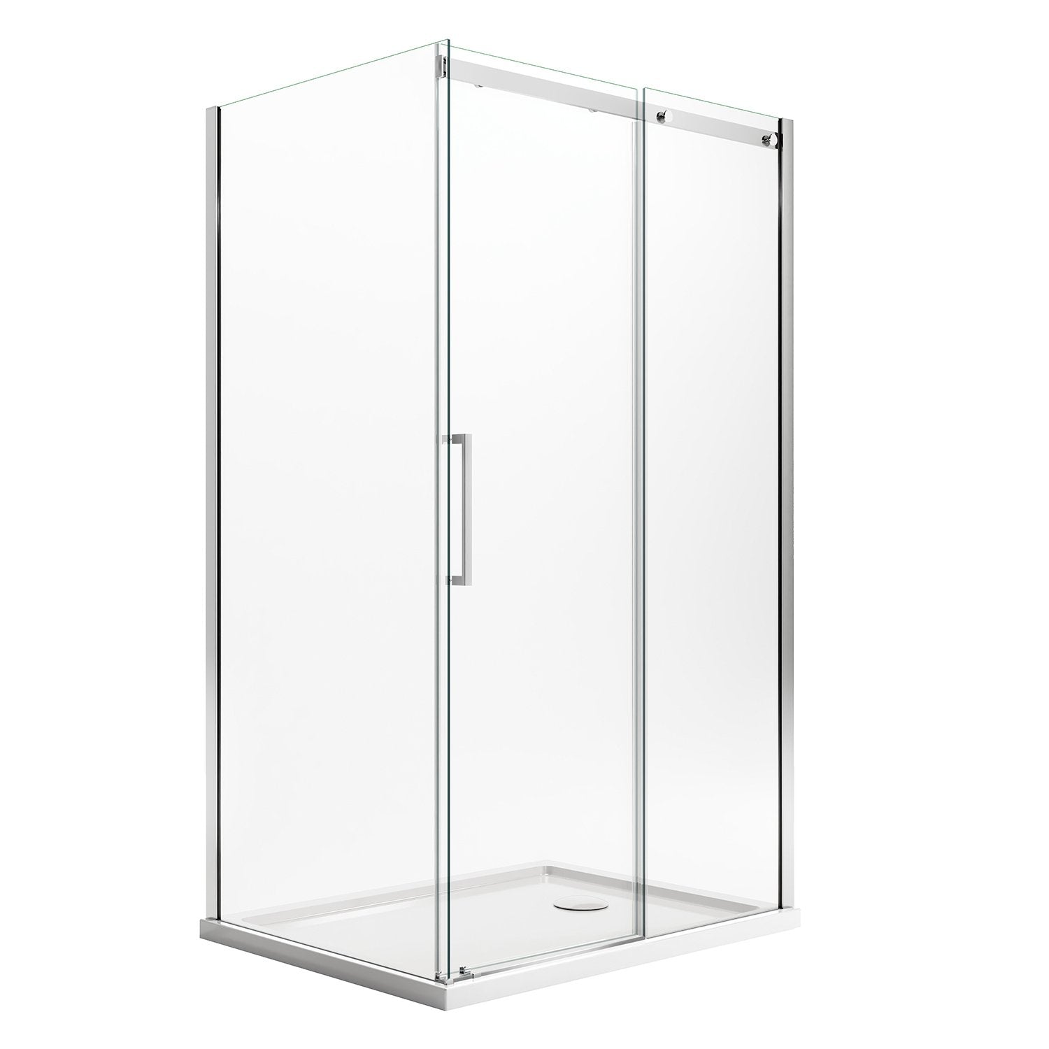 Box Doccia 80x130CM H200 Vetro Trasparente 8mm Versione Destra con EasyClean mod. Prime Duo 1 Anta