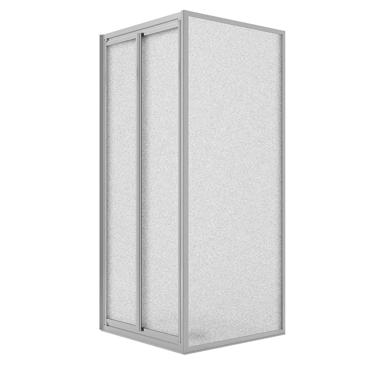 Box Doccia Angolare 75x80CM H198 Cristallo Stampato C Fisso+Saloon 2 Ante Battente 75 mod. West