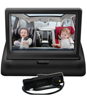 Baby Monitor Di Sicurezza Lcd Full Hd 1080p Q-ca805 Da 4,5" Per Cruscotto Auto         