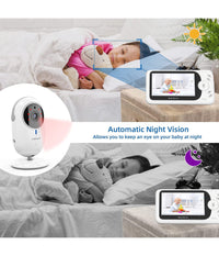 Baby Monitor Video Digitale Wireless Q-sx905 Monitor Lcd Da 4.3" Bidirezionale         