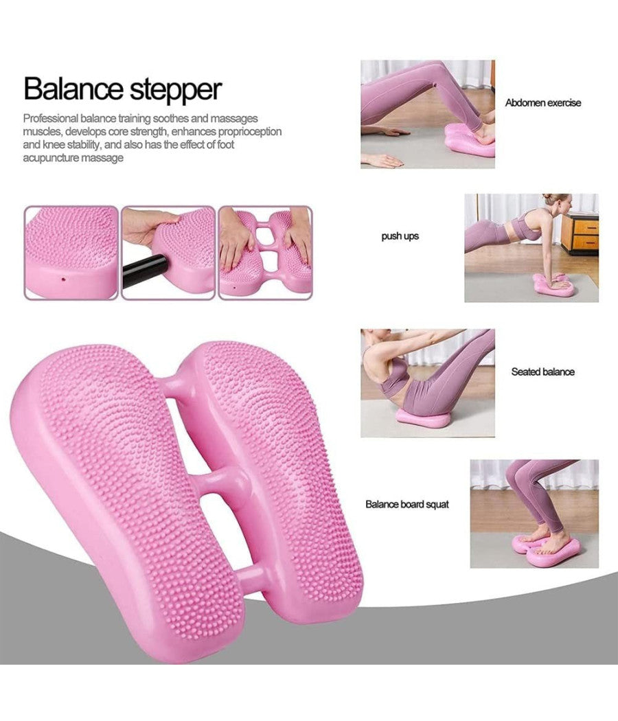 Balance Cuscino Propriocettivo Per Equilibrio Fitness Yoga Pilates Mini Stepper         