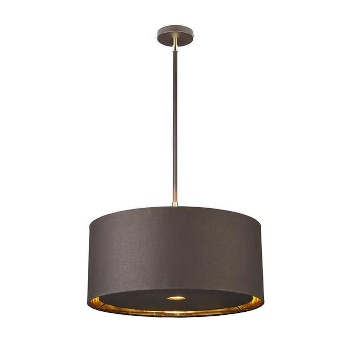 Sospensione Contemporanea Balance Acciaio Marrone Ottone Lucido 1 Luce E27