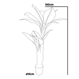 Banana Tree - Pianta Artificiale in vaso H160 cm