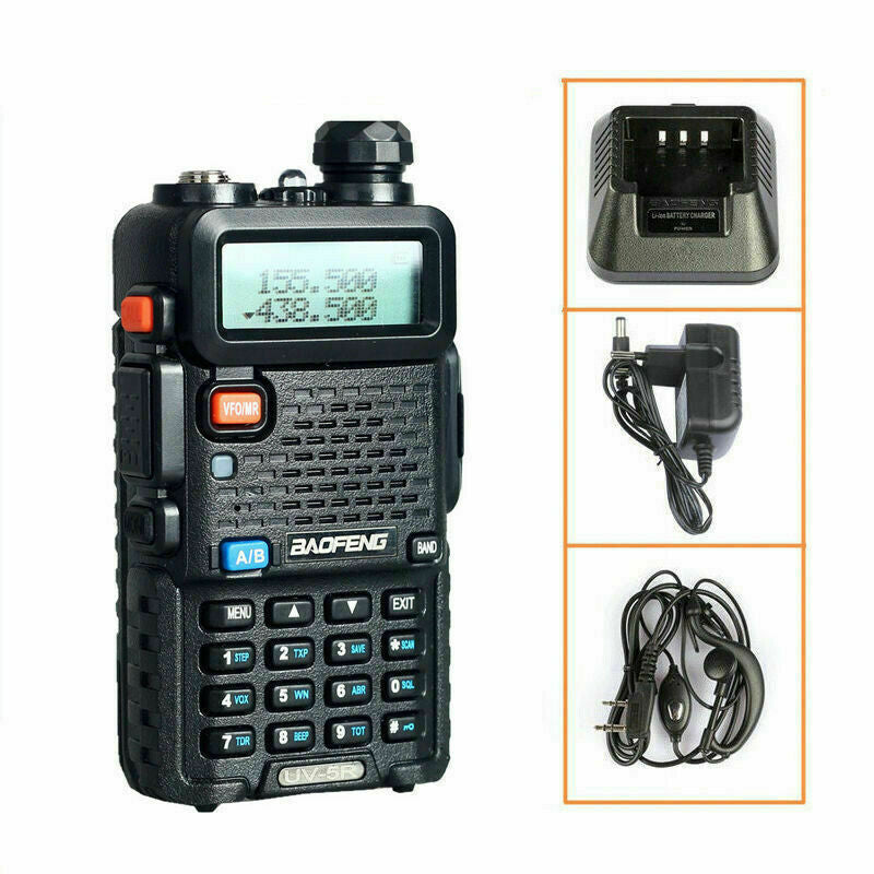 BAOFENG UV-5R   RICETRASMITTENTE 5W VHF/UHF DUAL BAND RADIO 136-174 400-520 MHz - Tech-It