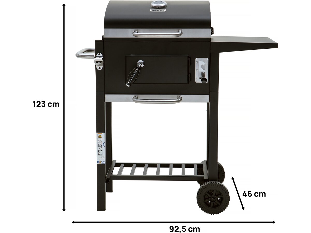 Barbecue a carbone "Vicomte" - 92,5 x 46 x 123 cm