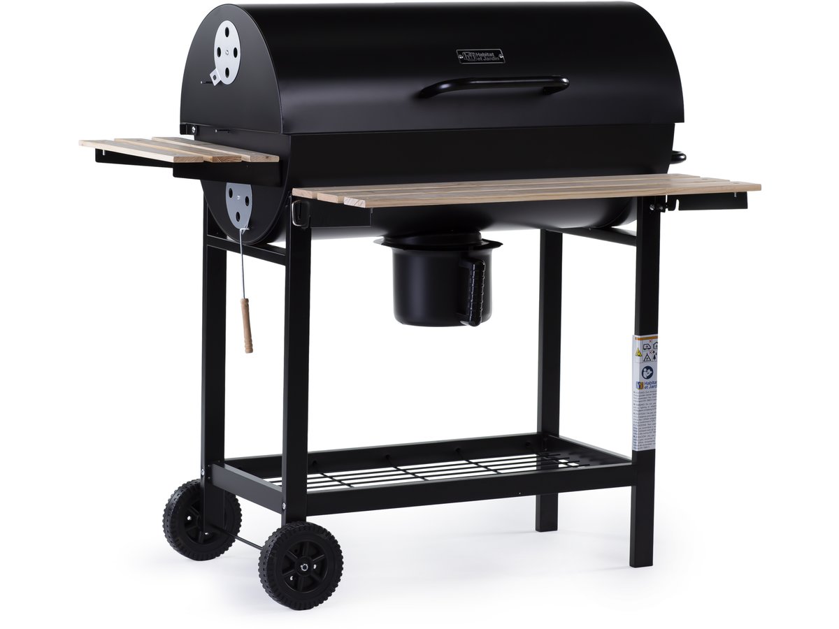 Barbecue a carbone King 95x63x105 cm colore Nero