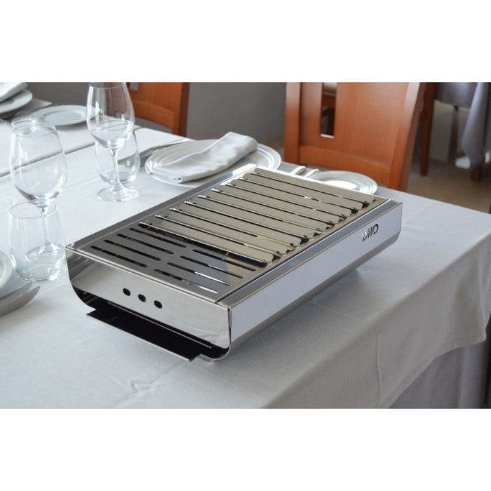 Barbecue carbone di legna portatile in acciaio inox, TRENDY