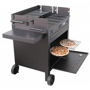 Barbecue Con Forno Pizza Etna A Legna E Carbone 120*60*92 Cm Gmr Trading