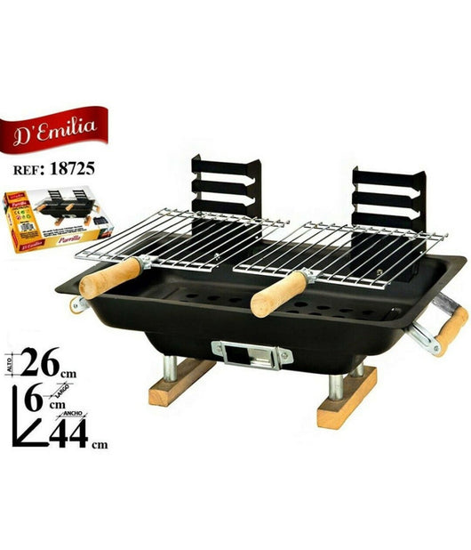 Barbecue Da Tavolo Bbq Grill A Carbone Carbonella 44x25x19 Cm Campeggio Picnic         