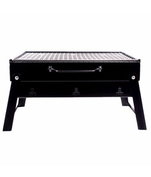 Barbecue Portatile A Carbonella Per Grigliate Carne Pesce Verdure 20x35x27 Cm         