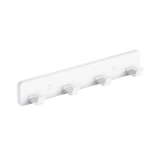 Barra porta abiti con 4 ganci bianco - Serie Blend cod 82267