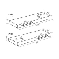 Base linea emotion bianca 120x46 cm versione destra cod 83774