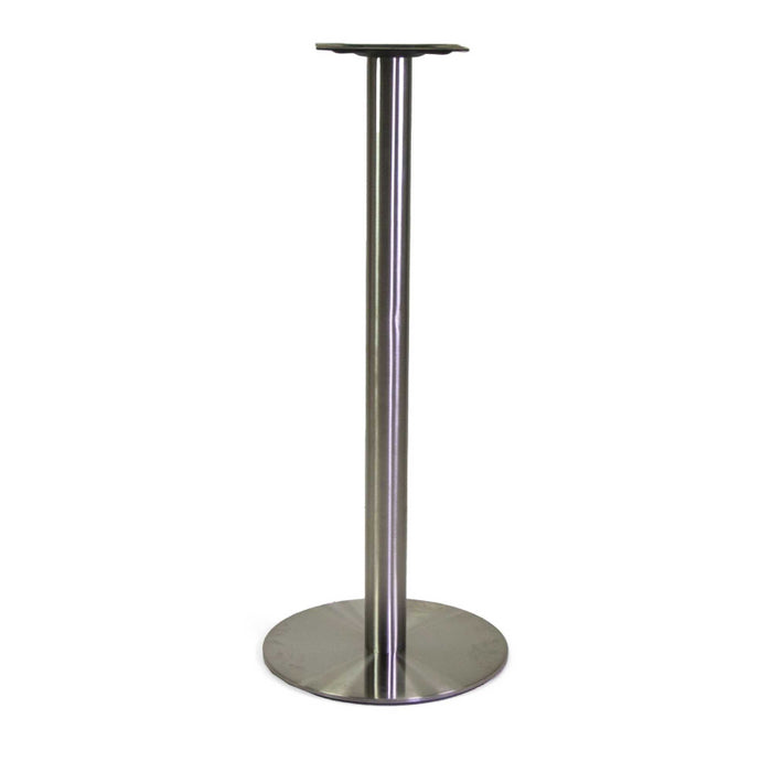 Base tavolo bar acciaio Gordon color inox tondo cm 45x45h108