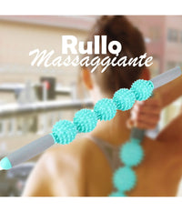 Rullo Bastone Massaggio Muscolare 45.5cm Gambe, Schiena, Migliora Circolazione         