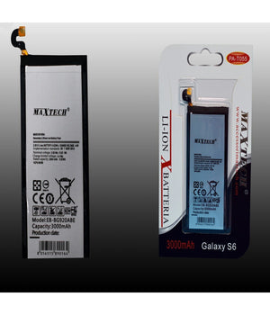 Batteria A Litio Compatibile Per Samsung Galaxy S6 Maxtech 3000 Mah Pa-t055         