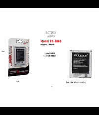 Batteria A Litio Per S3 Compatibile Cellulare Smartphone 2100 Mah Maxtech Pa-t008         