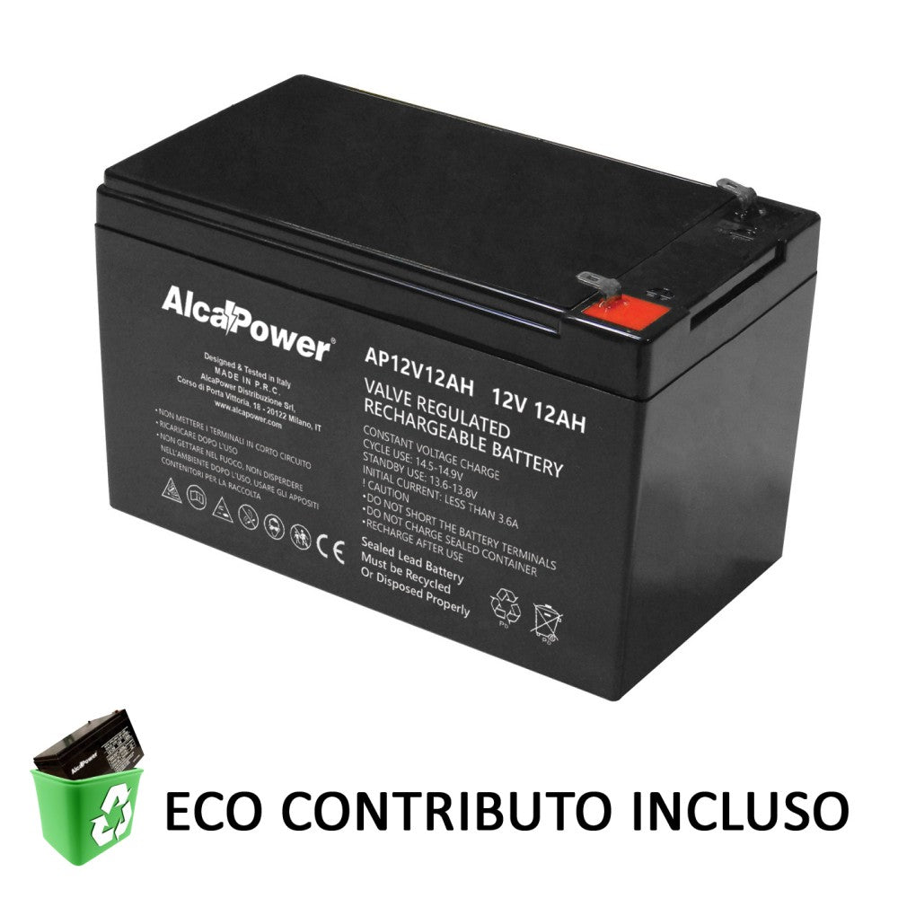 Batteria al piombo ricaricabile da 12v 12ah