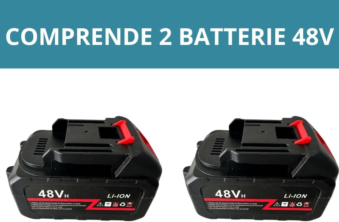 Batteria Sostitutiva per Kit 4 in 1, Batteria Compatibile con Tasselatore Trapano