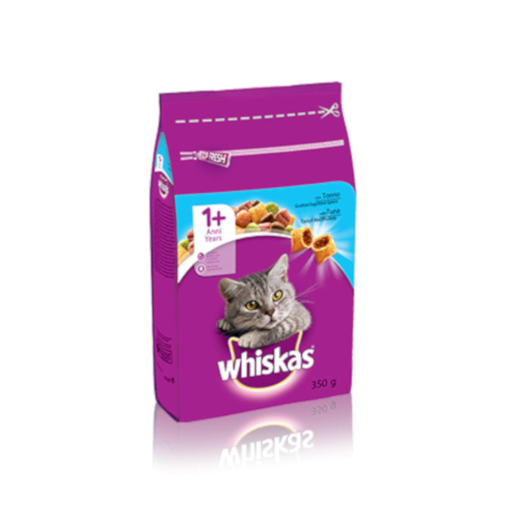 Whiskas 1+ croccantini con tonno ideali per gatti confezione da 350 grammi