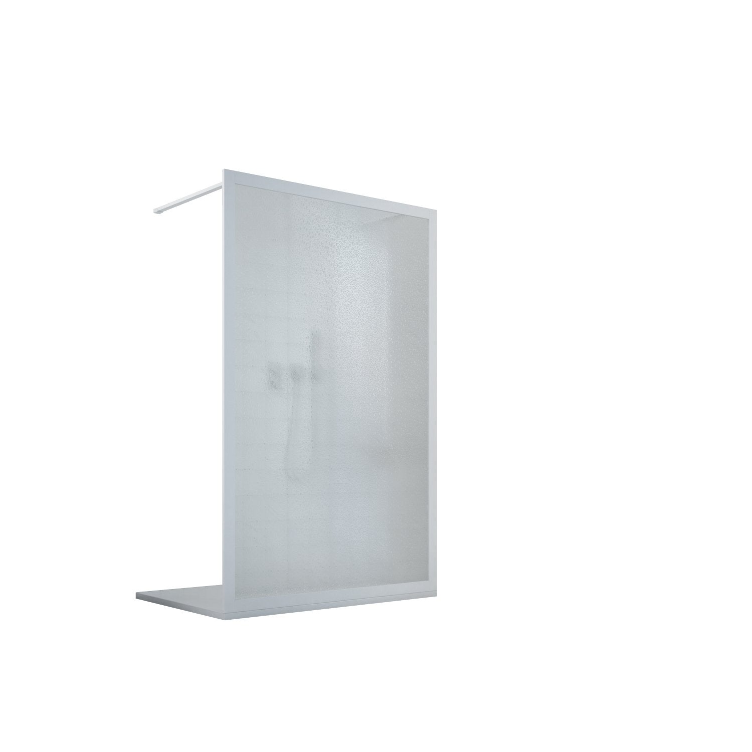 Parete doccia Walk-in Free 120 CM H 185 in Acrilico mod. Beatrix Centrale