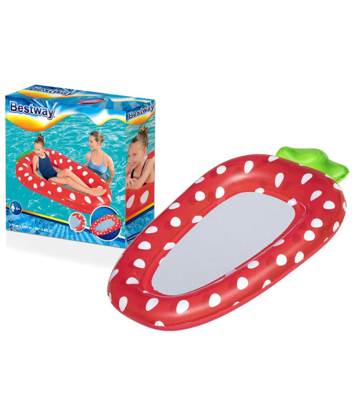 Bestway Salvagente Air Materasso Beach Gonfiabile Ananas Fragola Piscina Mare         