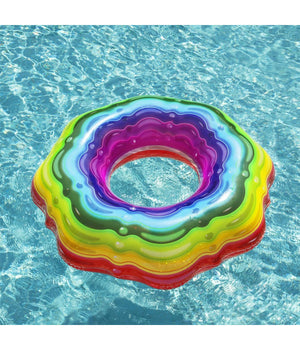 Bestway Salvagente Ciambella Gonfiabile Rainbow Arcobaleno Piscina Nuoto Mare         