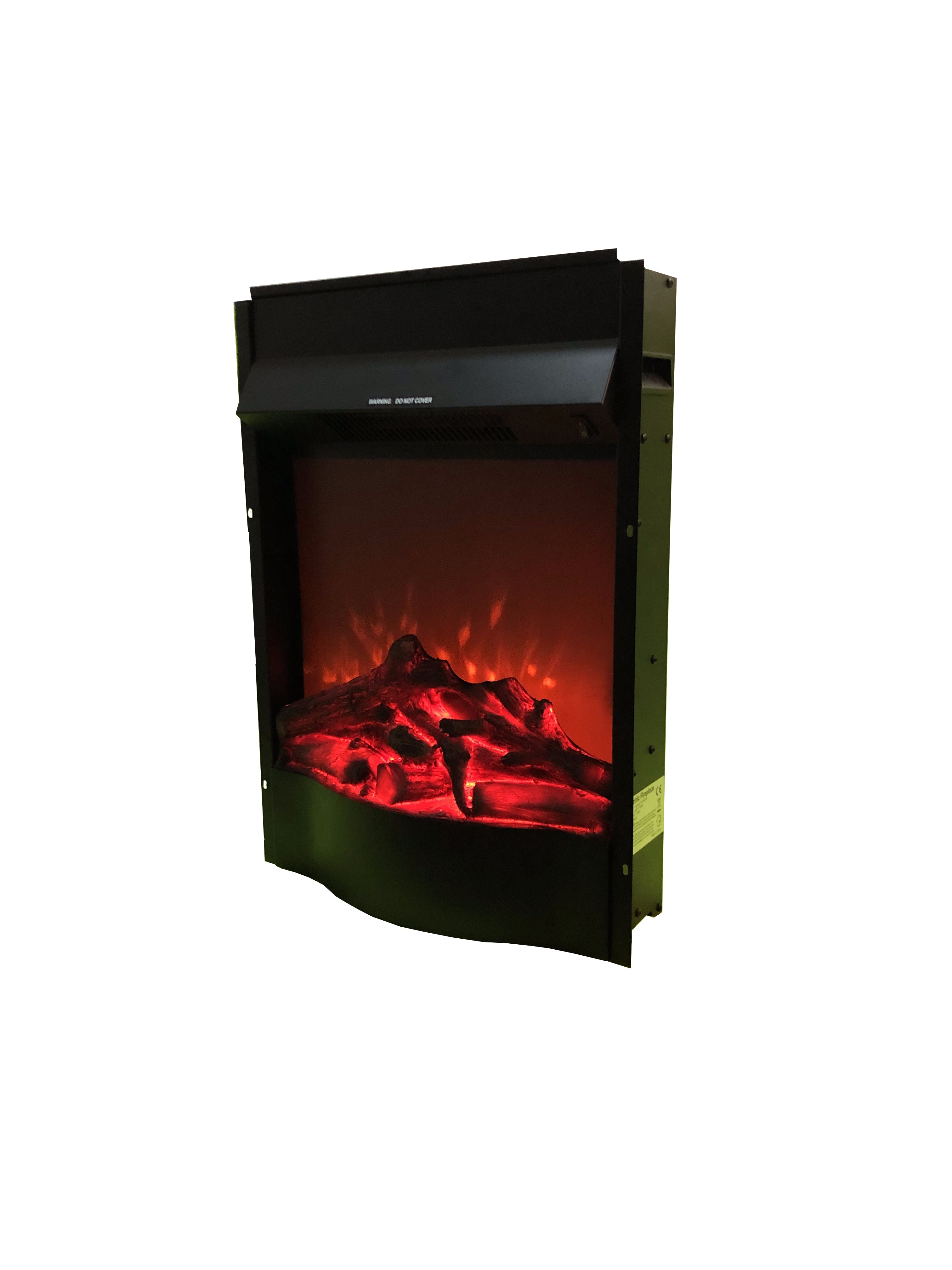 Camino Elettrico da Incasso 62,4x44,8x16,5 cm Effetto Fiamma 1600W Corsica