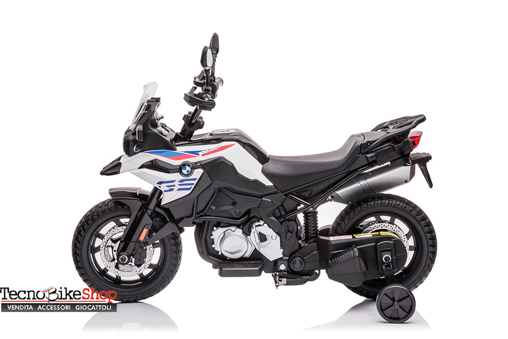 Moto Motocicletta Elettrica Bambini MOTO BMW F850GS 12V colore Bianco