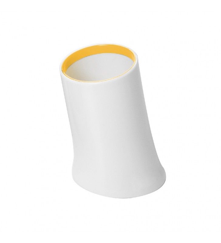 Bicchiere serie pisa bianco/giallo cod 76662