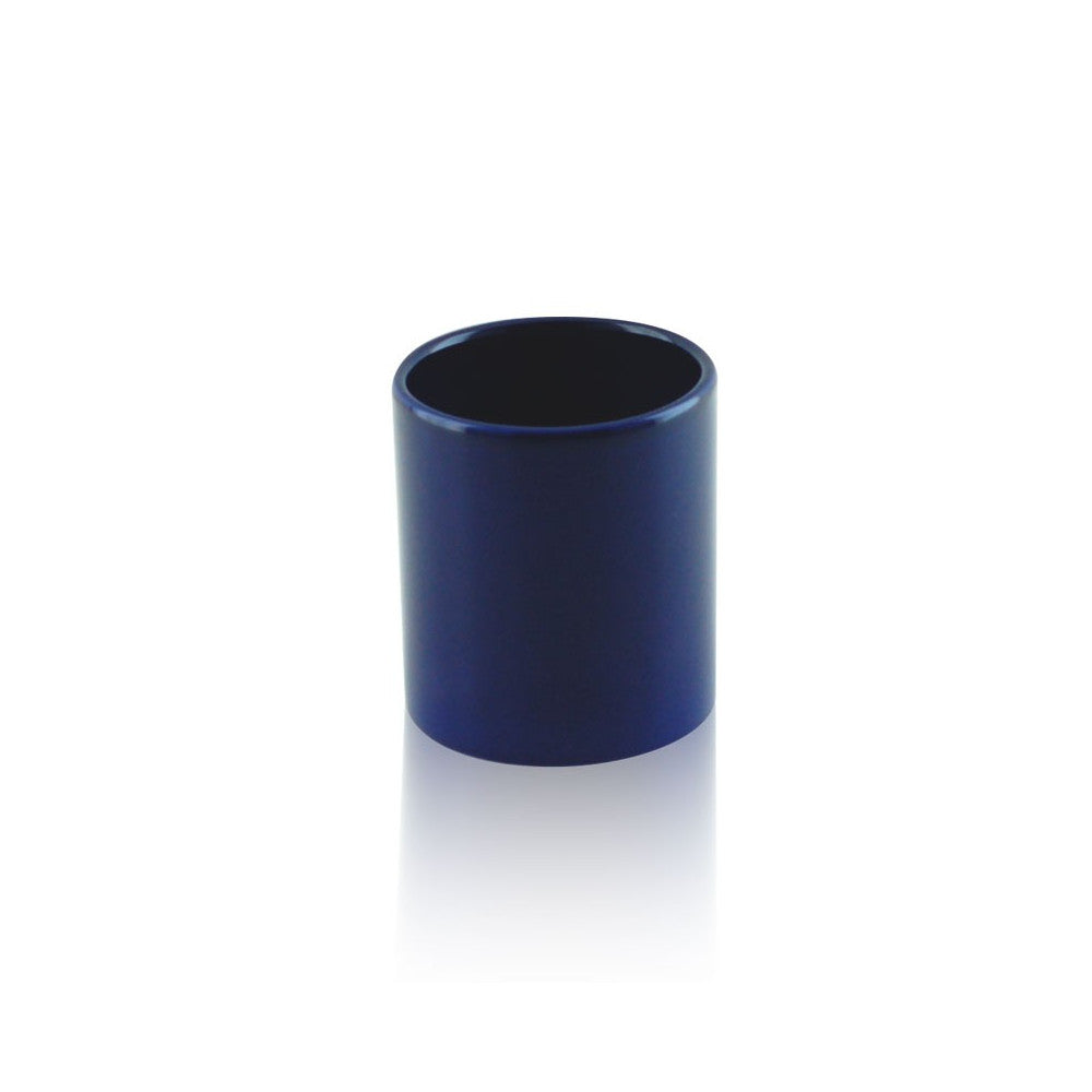 Bicchiere da appoggio in ceramica - accessori bagno, colore blu