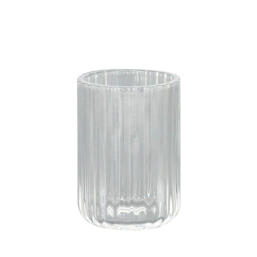 Bicchiere in vetro trasparente - serie Back cod 84179