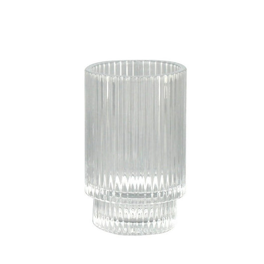 Bicchiere in vetro trasparente - serie Simple cod 84121