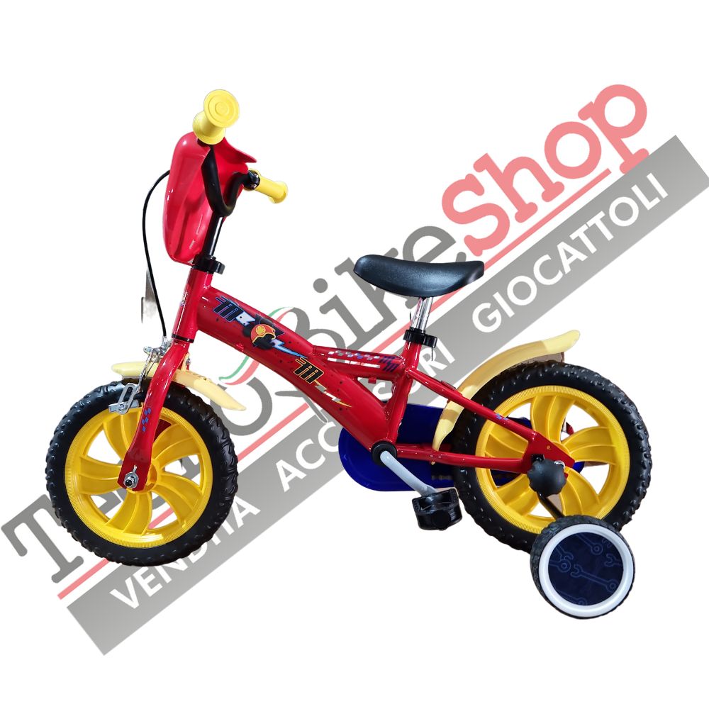 Bicicletta Bambino Disney Topolino - Mickey Mouse Racpers 12 pollici