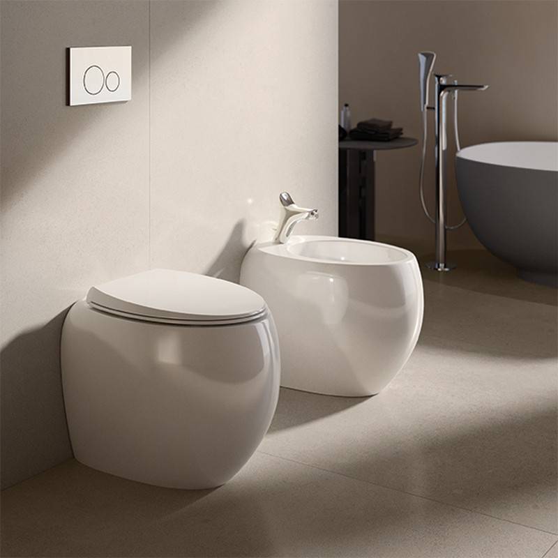 Sedile wc bianco alpino serie Cloud con soft closing cod 83200